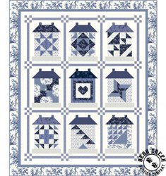 Jasper Blue Indigo Manor Free Quilt Pattern