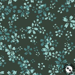 Cloud9 Fabrics Eventide 108 Inch Wide Backing Fabric Wildflower Dark Forest