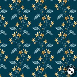 Andover Fabrics Beach House Clematis Midnight