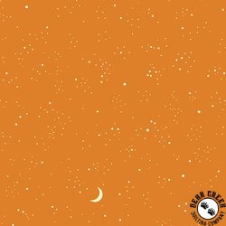 Andover Fabrics Nevermore Galaxy with Moon Orange