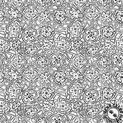 P&B Textiles Still Life Mini Graphic Floral White/Black P&B Textiles Still Life Mini Graphic Floral White/Black